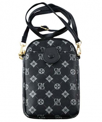 CM Monogram Mini Crossbody Bag Cell Phone Purse CM747 BLACK